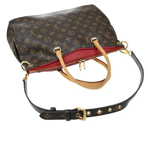 LOUIS VUITTON Pallas 2Way Shoulder Hand Bag Monogram Leather Red M41175 689KB448 - Picture 5 of 15